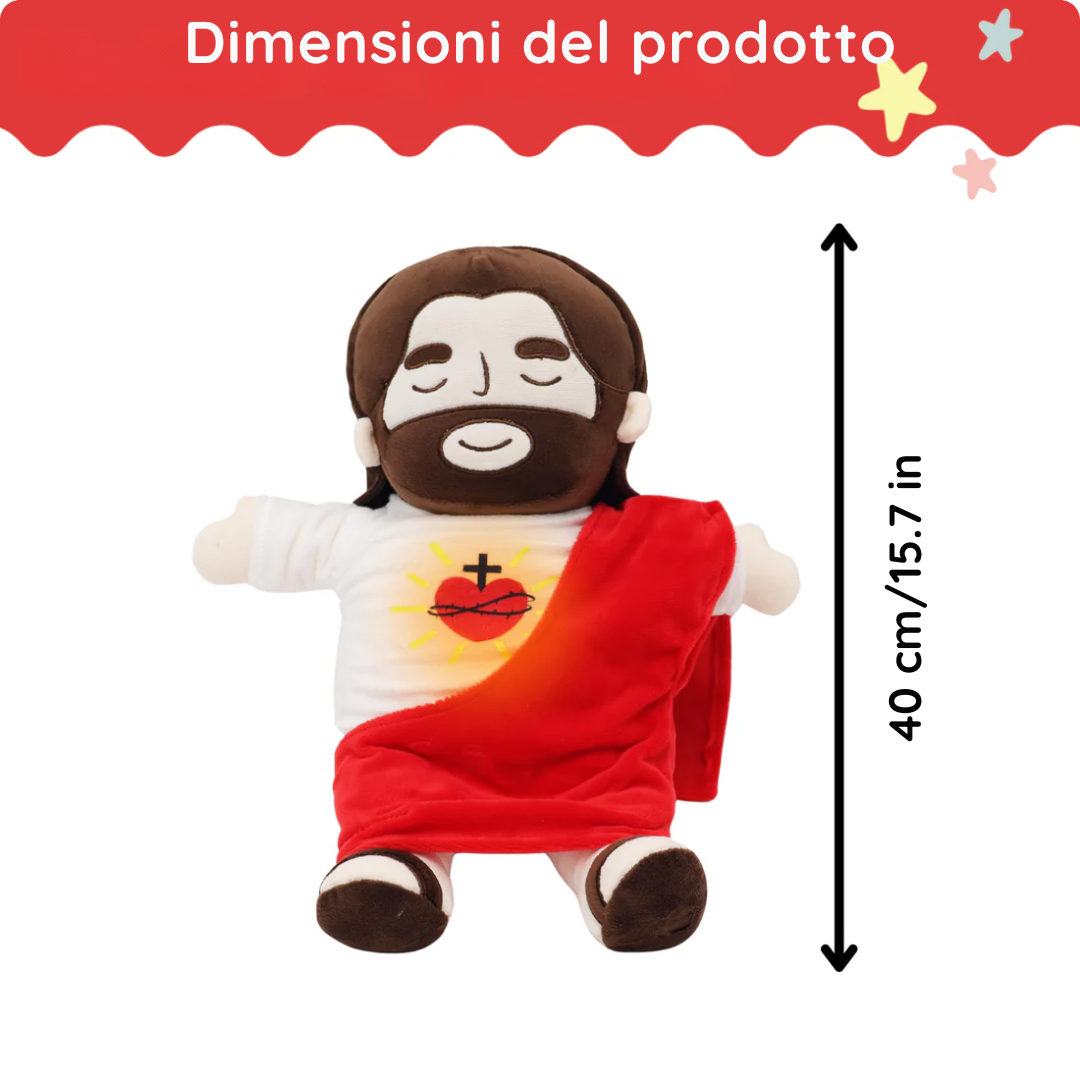 Peluche relaxante de Jésus et Marie