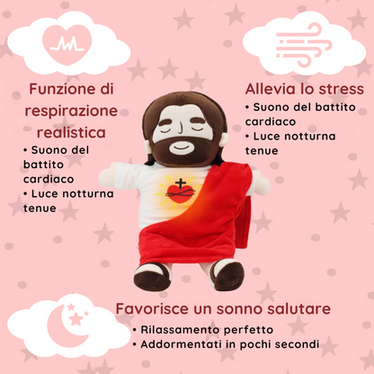 Peluche relaxante de Jésus et Marie